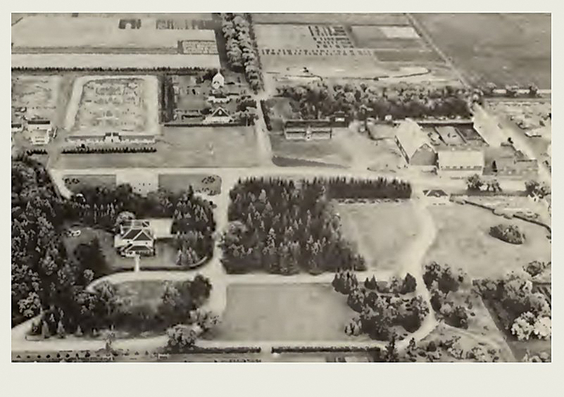 An historical photo of the research farm at Indian Head.