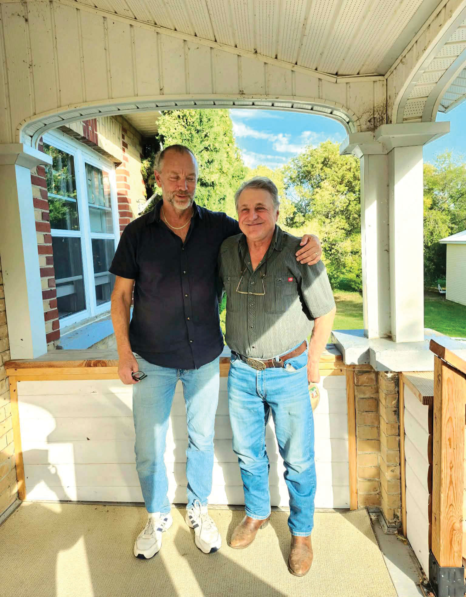 Pictured here are Vagabond reporter Ola Liljedahl, left, and Delvin Szumutku of Stockholm who became fast friends during Ola’s visit to the area in 2025.